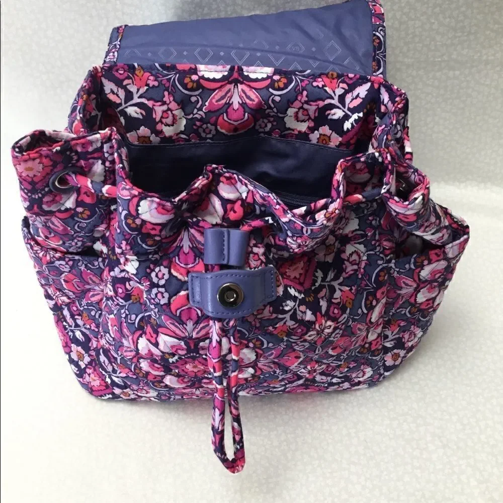 Vera Bradley Fashion Backpack MAGENTA MEDALLION